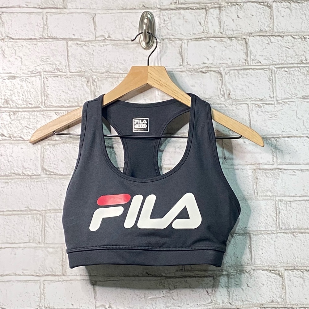 FILA Sports Bra Athletic Gray Size Medium